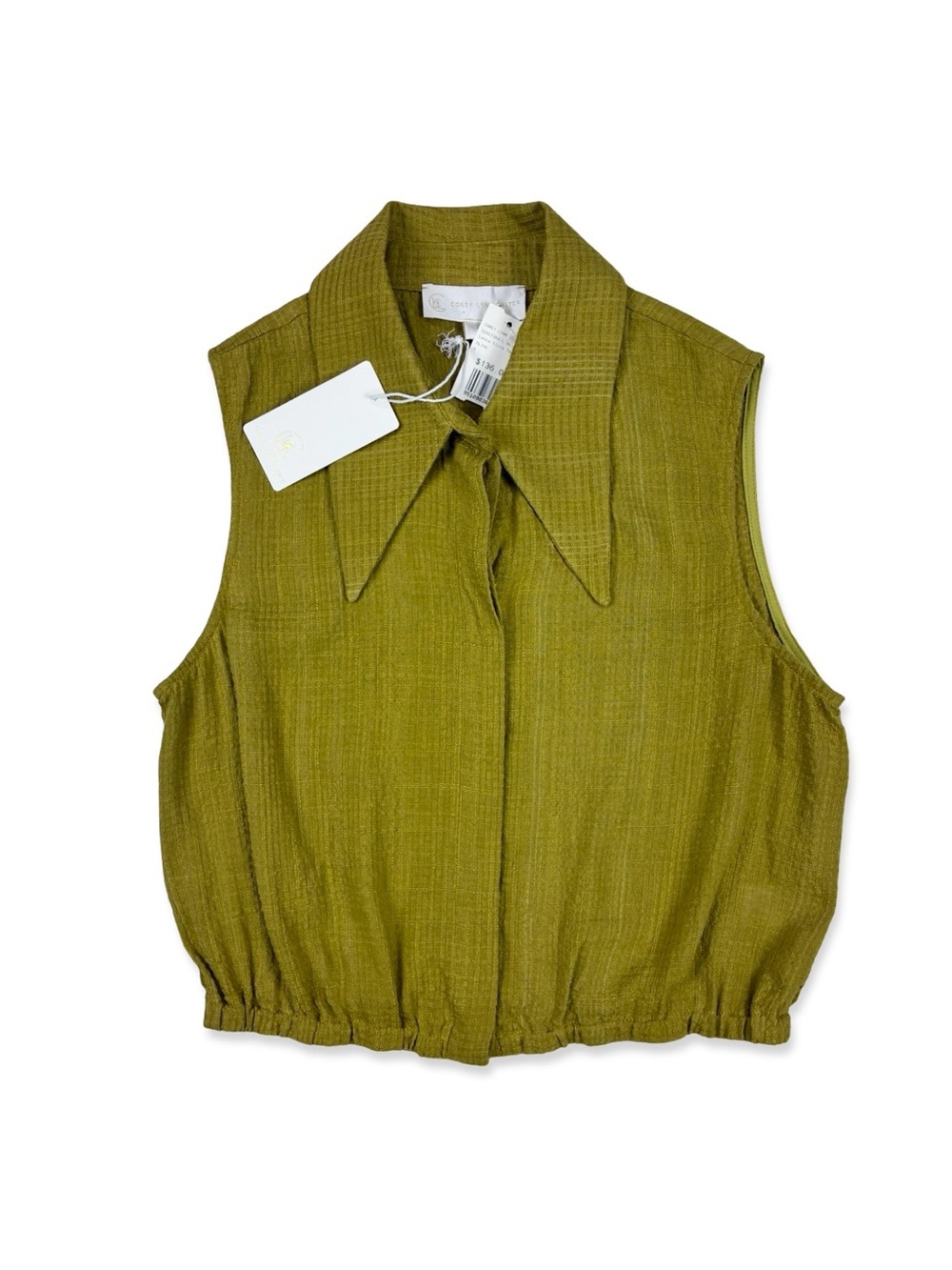 Corey Lynn Calter Olive Green Sleeveless Top